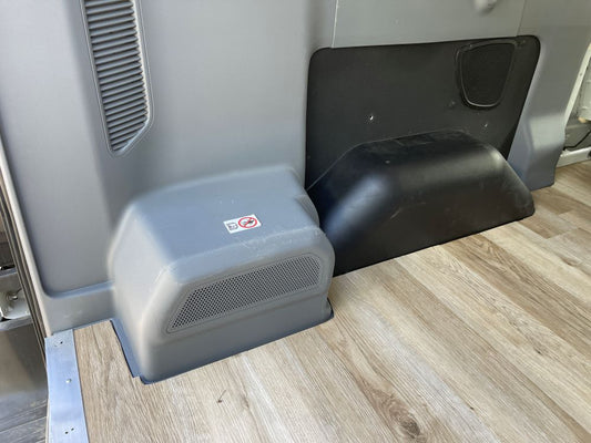ford transit 130 camper van diy rear AC bed kit