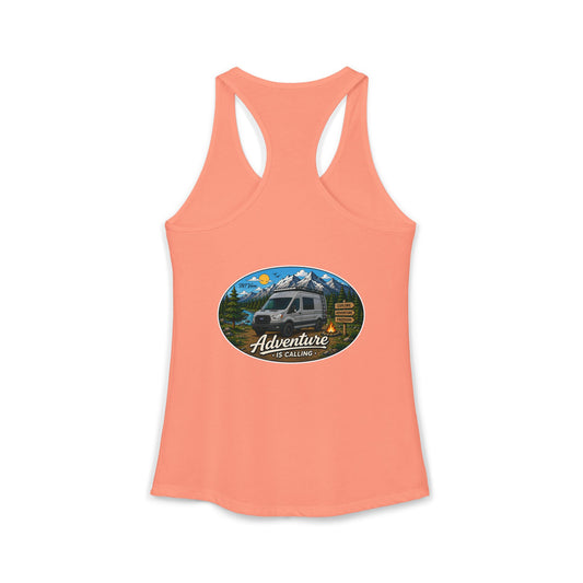 Ford Transit Merchandise Adventure is Calling Women's Ideal Racerback Tank