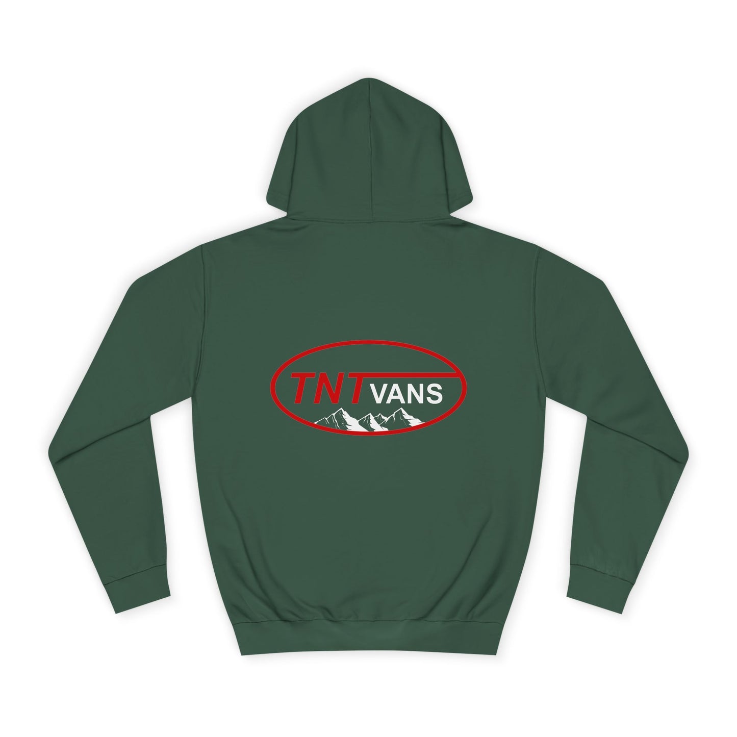 Unisex College Hoodie with Retro TNTVANS Logo, Casual Wear, College Life Hoodie, Perfect for Students, Gift for Graduates & Friends