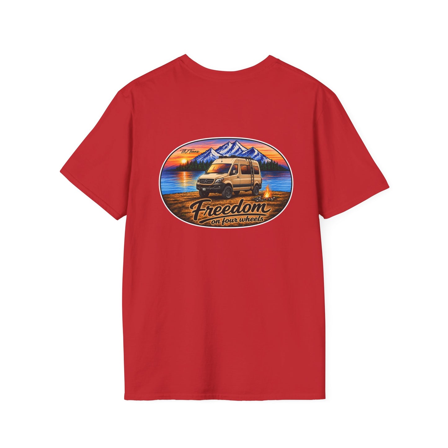 Mercedes Sprinter Freedom on Four Wheels Unisex Softstyle T-Shirt