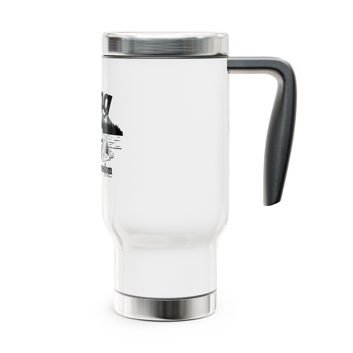 Ram ProMaster Merchandise Stainless Steel Travel Mug with Handle, 14oz