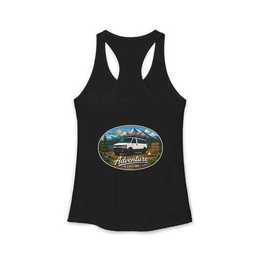 Chevy Express Merchandise Adventure is Calling Women's Ideal Racerback Tank