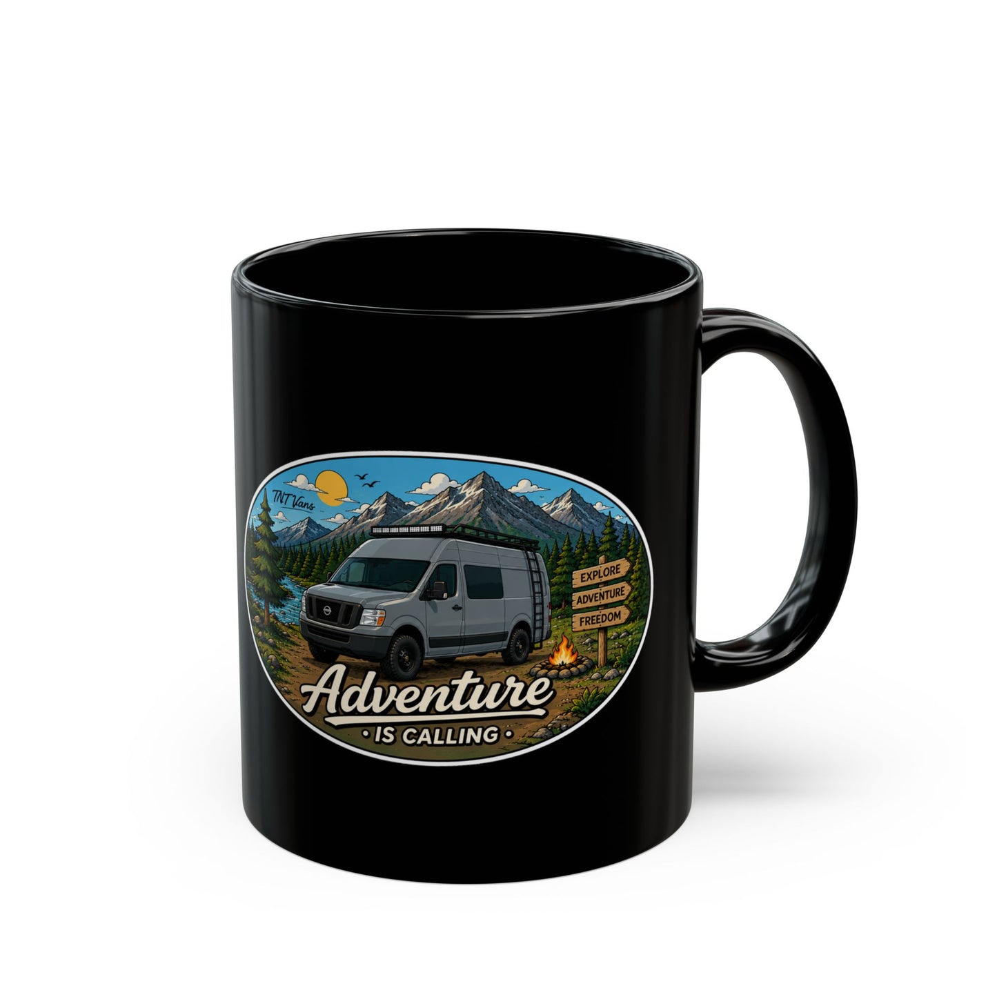 Nissan NV Merchandise Adventure is Calling Black Mug (11oz, 15oz)