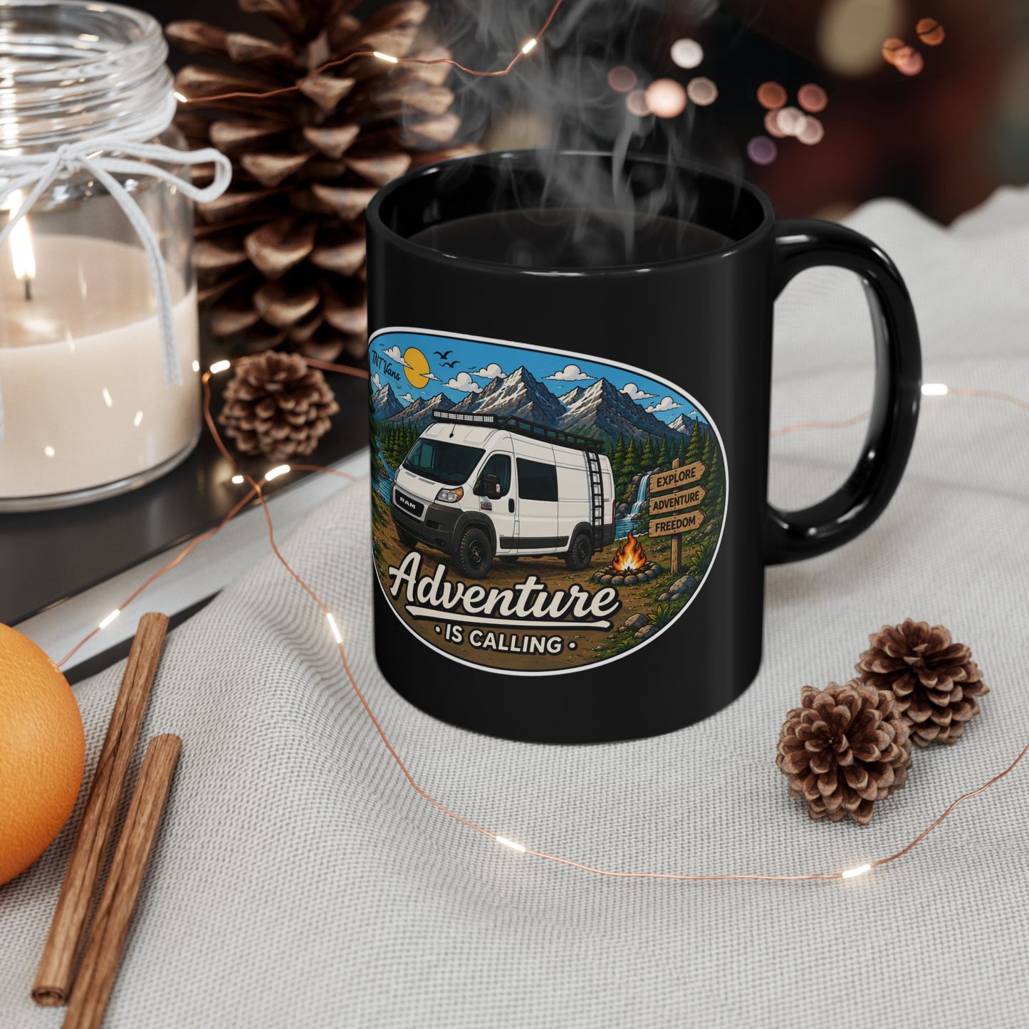 Ram ProMaster Merchandise Adventure is Calling Black Mug (11oz, 15oz)