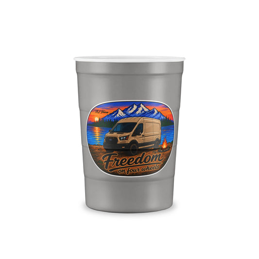 Ford Transit Merchandise Freedom on Four Wheels Recyclable Steel Cup