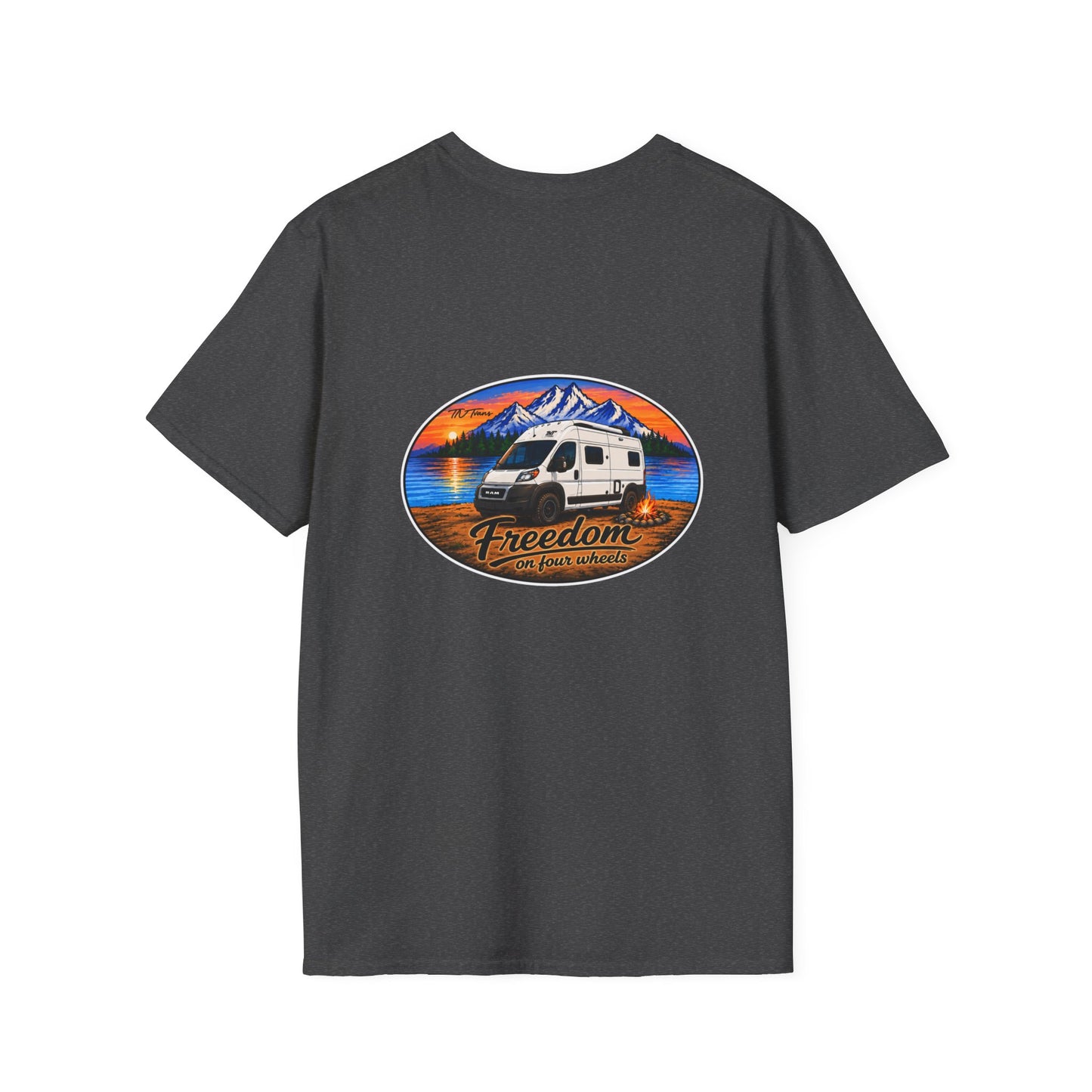 Ram ProMaster Merchandise Freedom on Four Wheels Unisex Softstyle T-Shirt