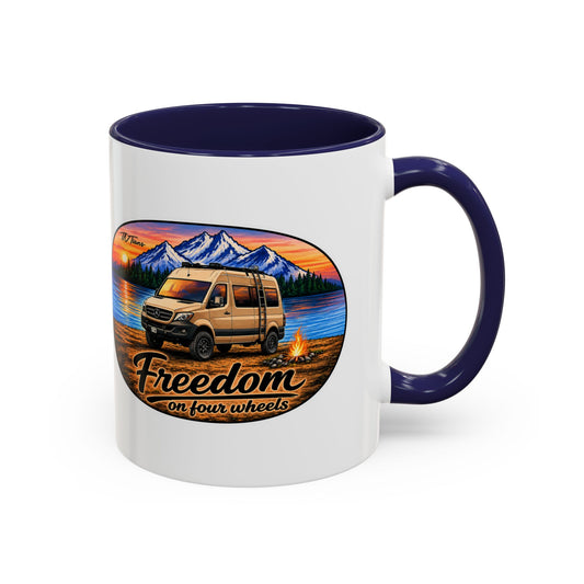 Sprinter Van Freedom on Four Wheels Accent Coffee Mug (11, 15oz)