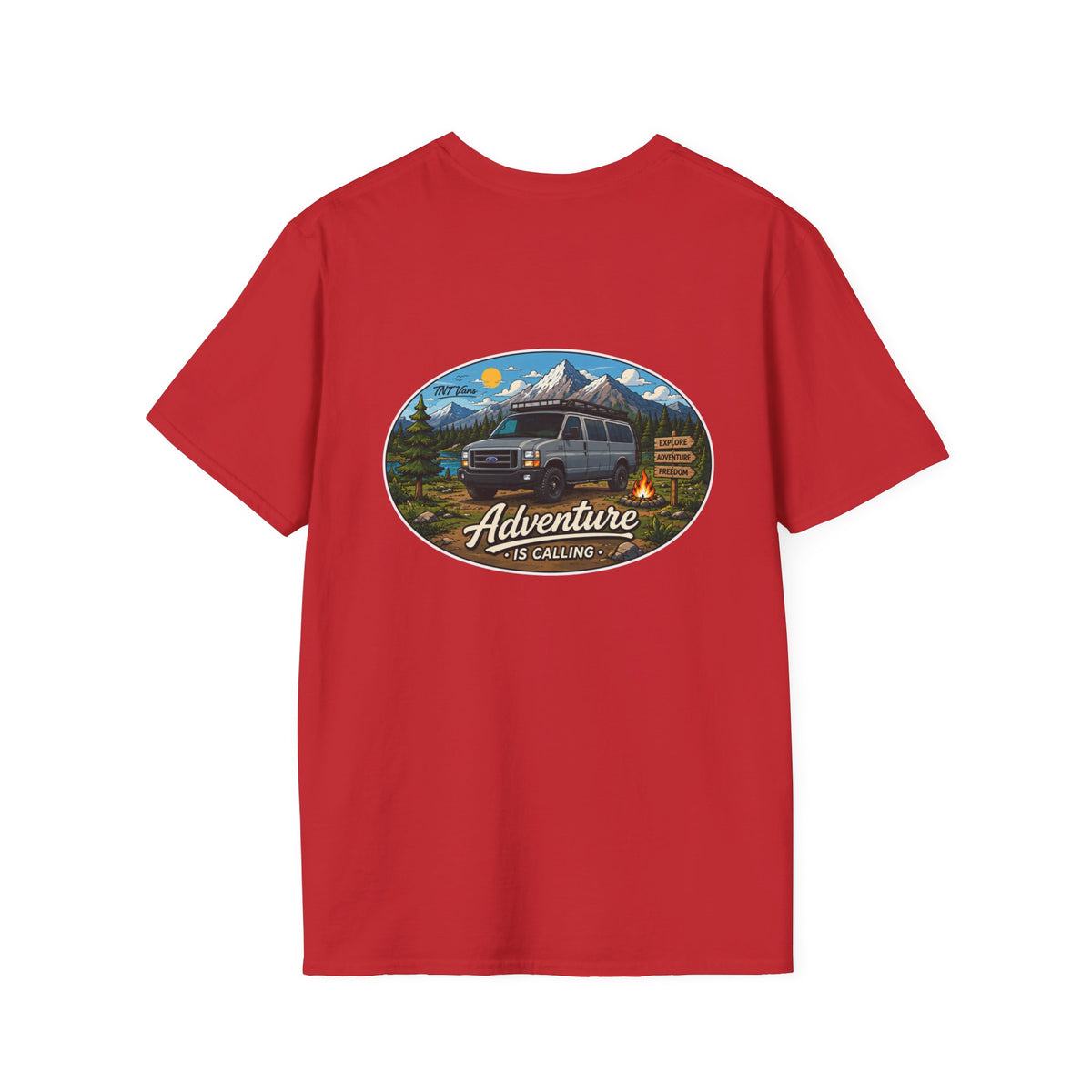 Ford Econoline Merchandise Adventure is Calling Unisex Softstyle T-Shirt
