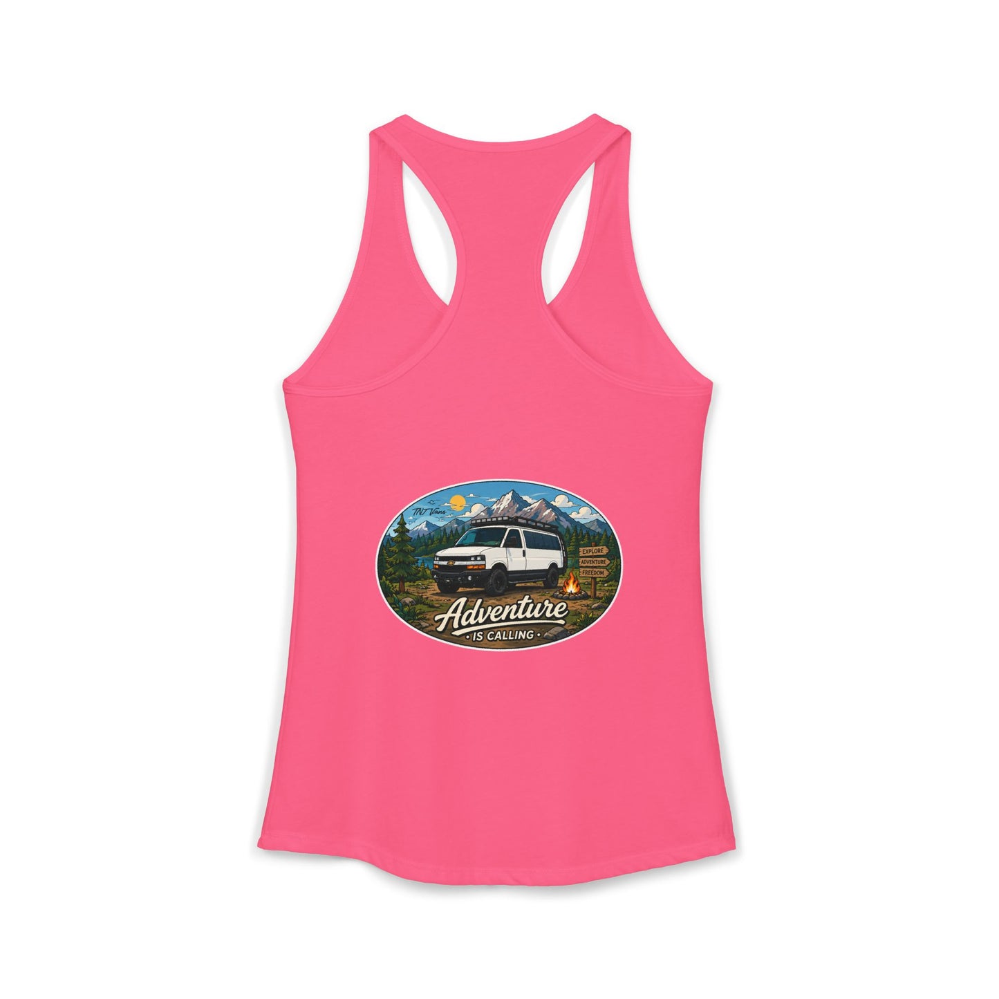 Chevy Express Merchandise Adventure is Calling Women's Ideal Racerback Tank
