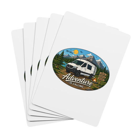 Mercedes Sprinter Merchandise Adventure is Calling Poker Playing Cards