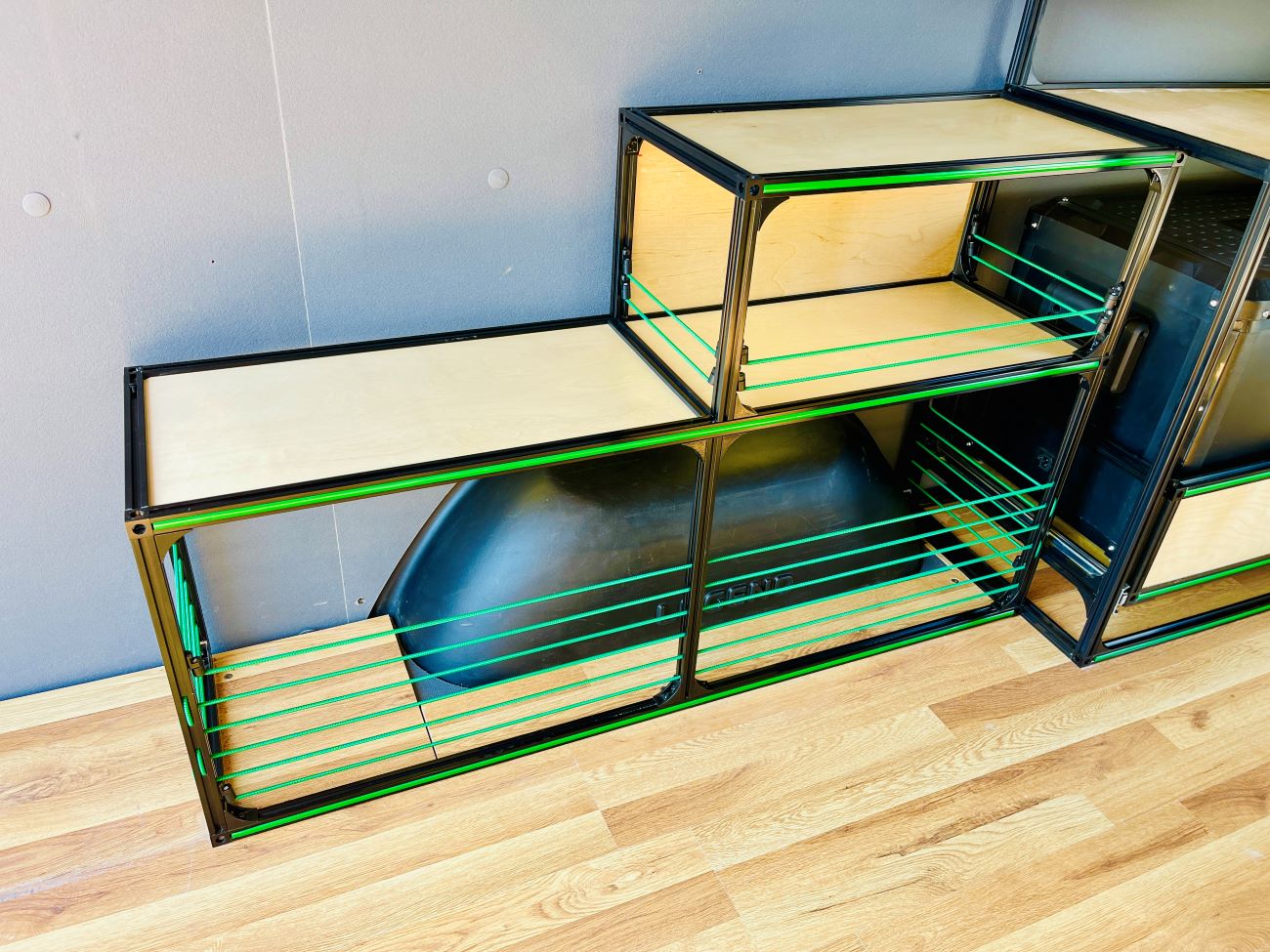 Van Wheel Well Shelving & Bench - Camper Van Conversion DIY Kit