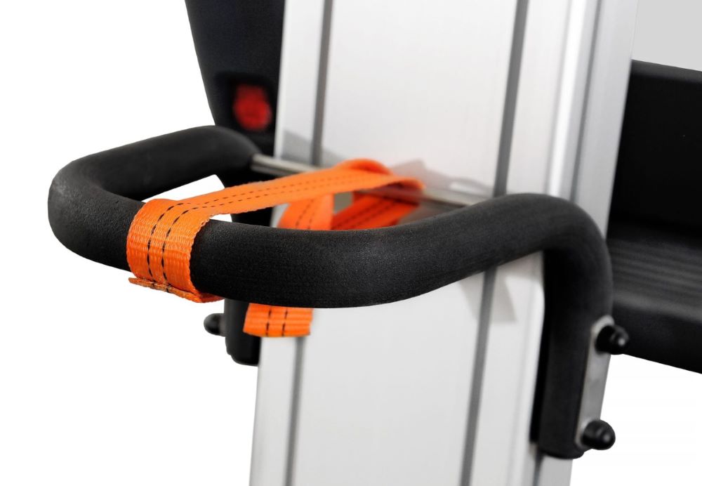 drop down ladder rack mount, close