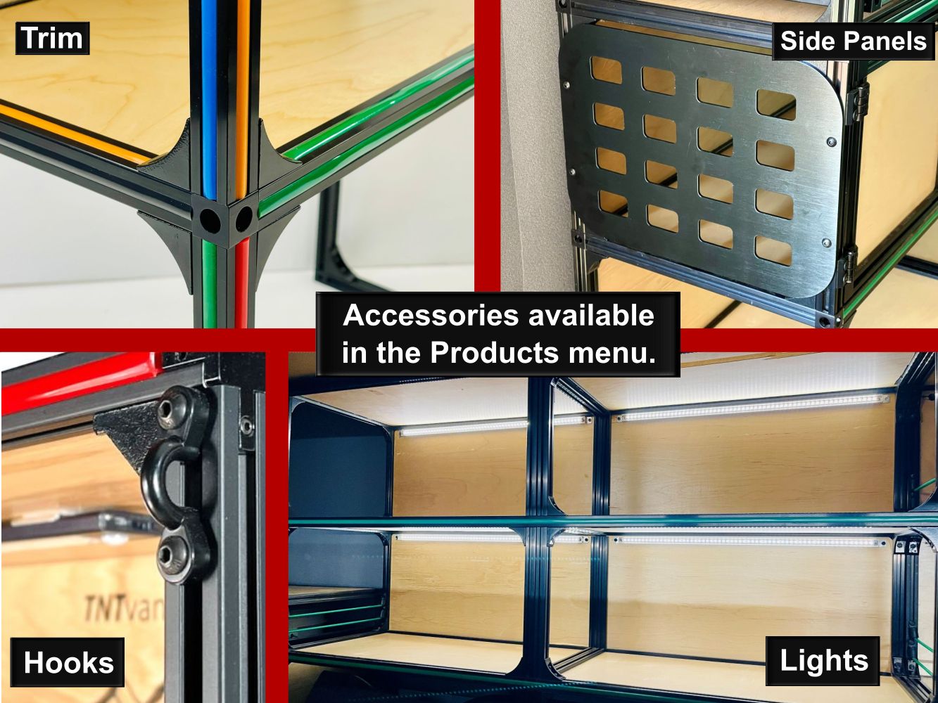 campervan shelving van lights LED DIY Kit