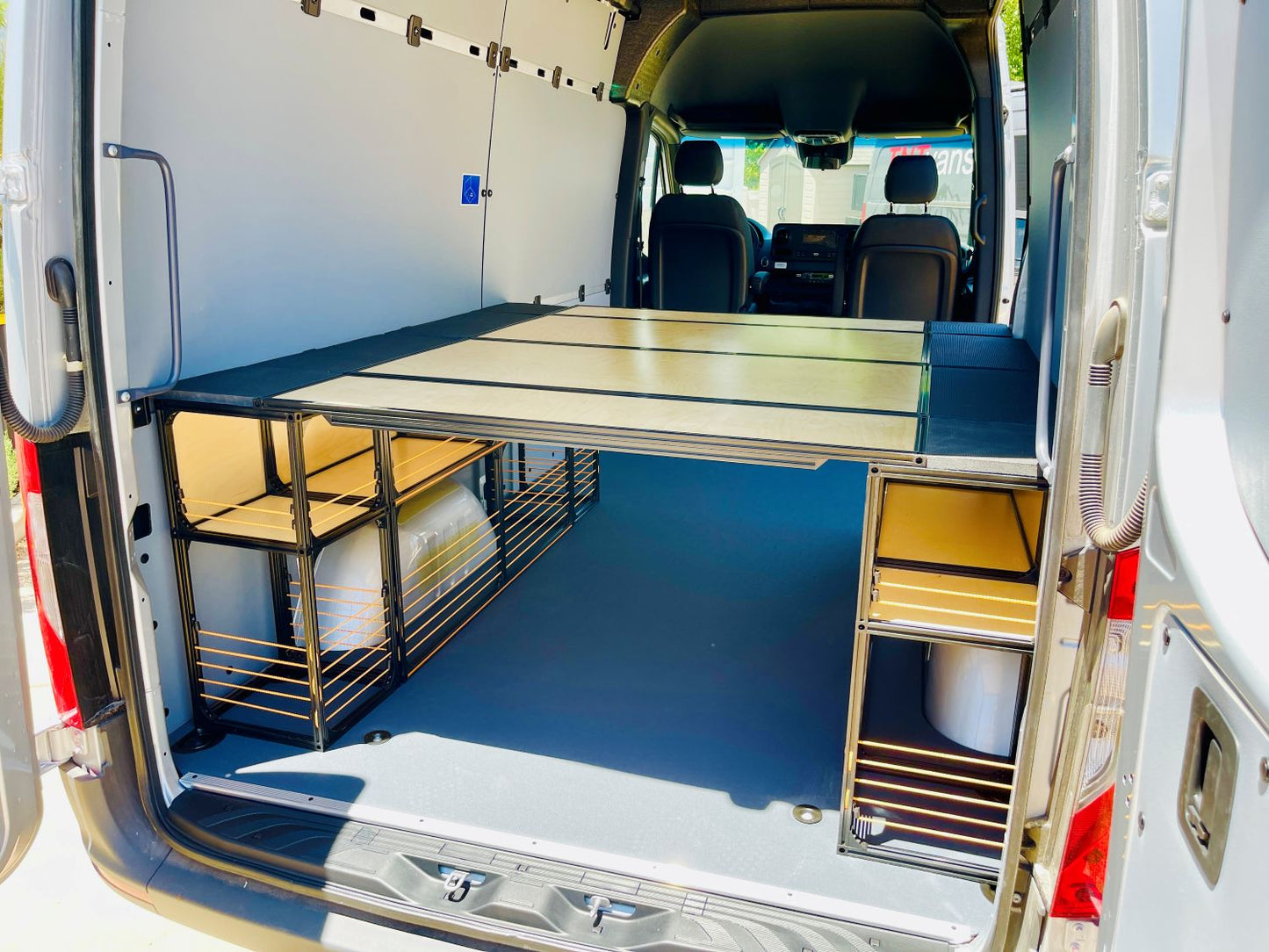 mercedes sprinter bed diy campervan kit