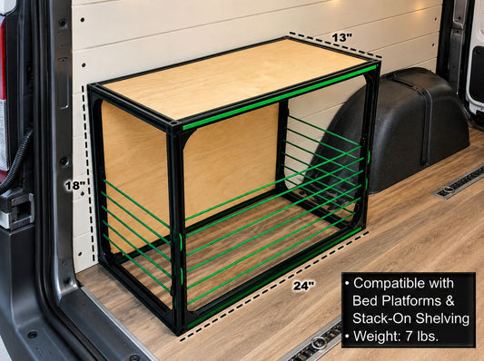 Van Storage Bench - Camper Van Conversion DIY Kit