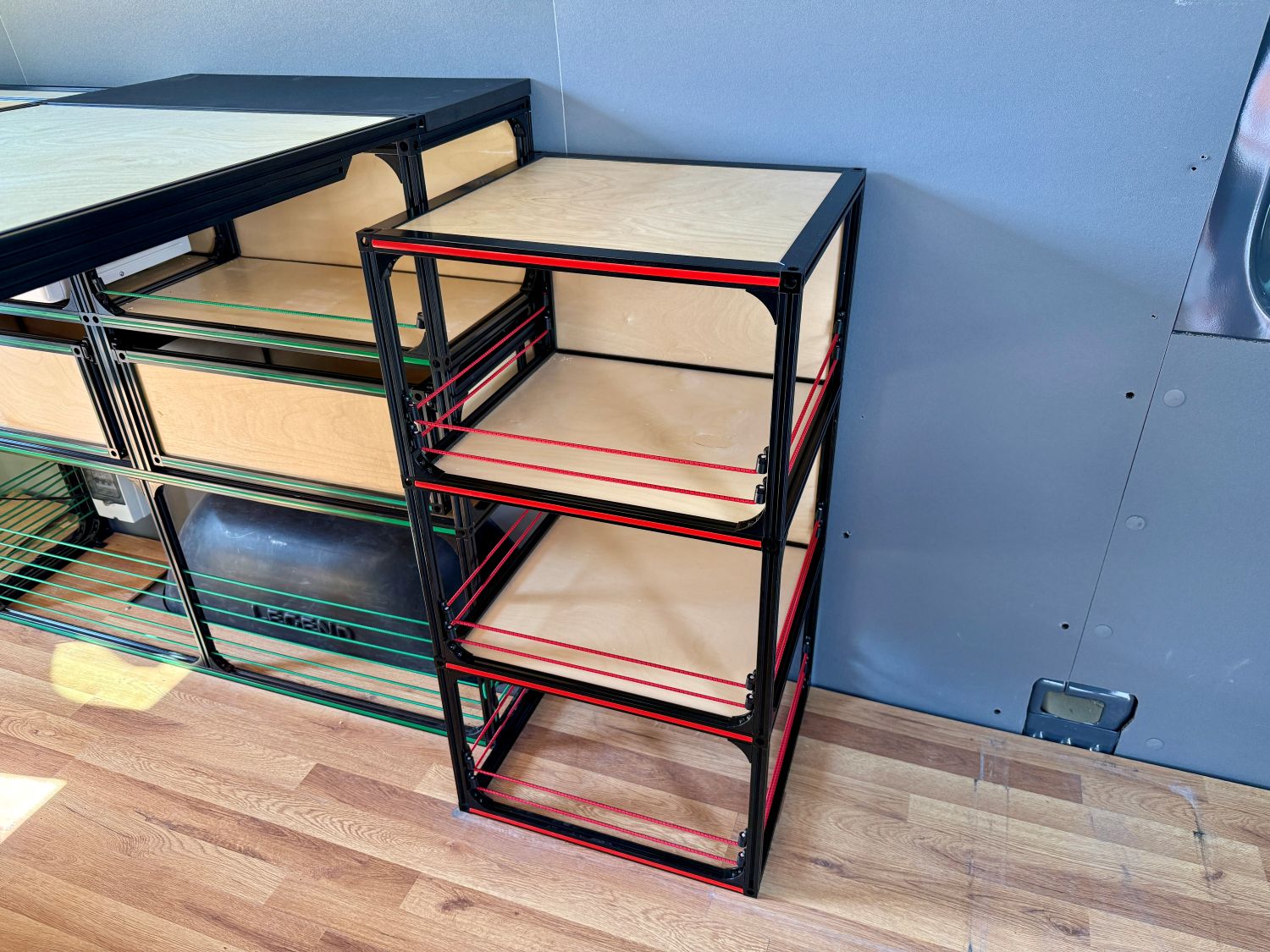 campervan shelving for van conversion