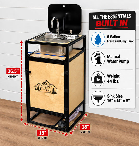 Van Sink Galley System - Camper Kitchen Conversion DIY Kit