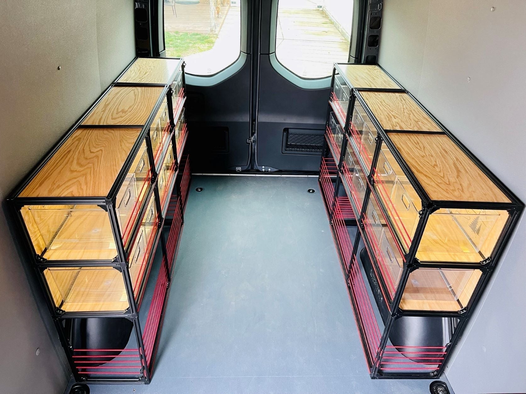 Van Shelving Set For Extended Vans - Camper Van DIY Conversion