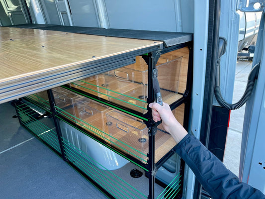 Camper Van handle in back of van - Side