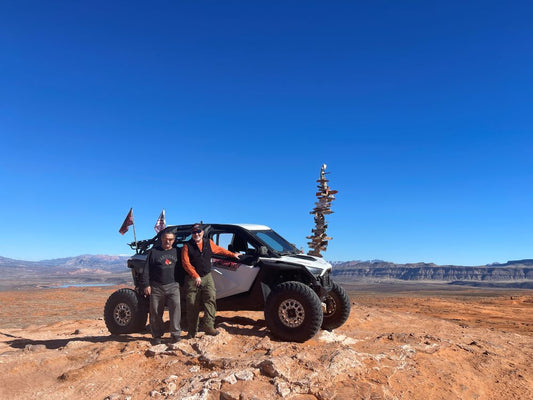 polaris rzr in sand hollow at the top of the world
