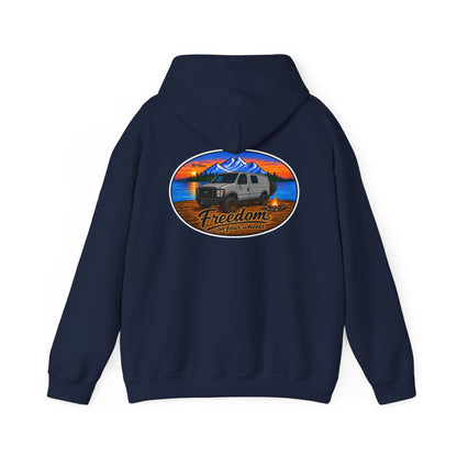Ford Econoline Merchandise Freedom on Four Wheels Unisex Heavy Blend™ Hooded Sweatshirt