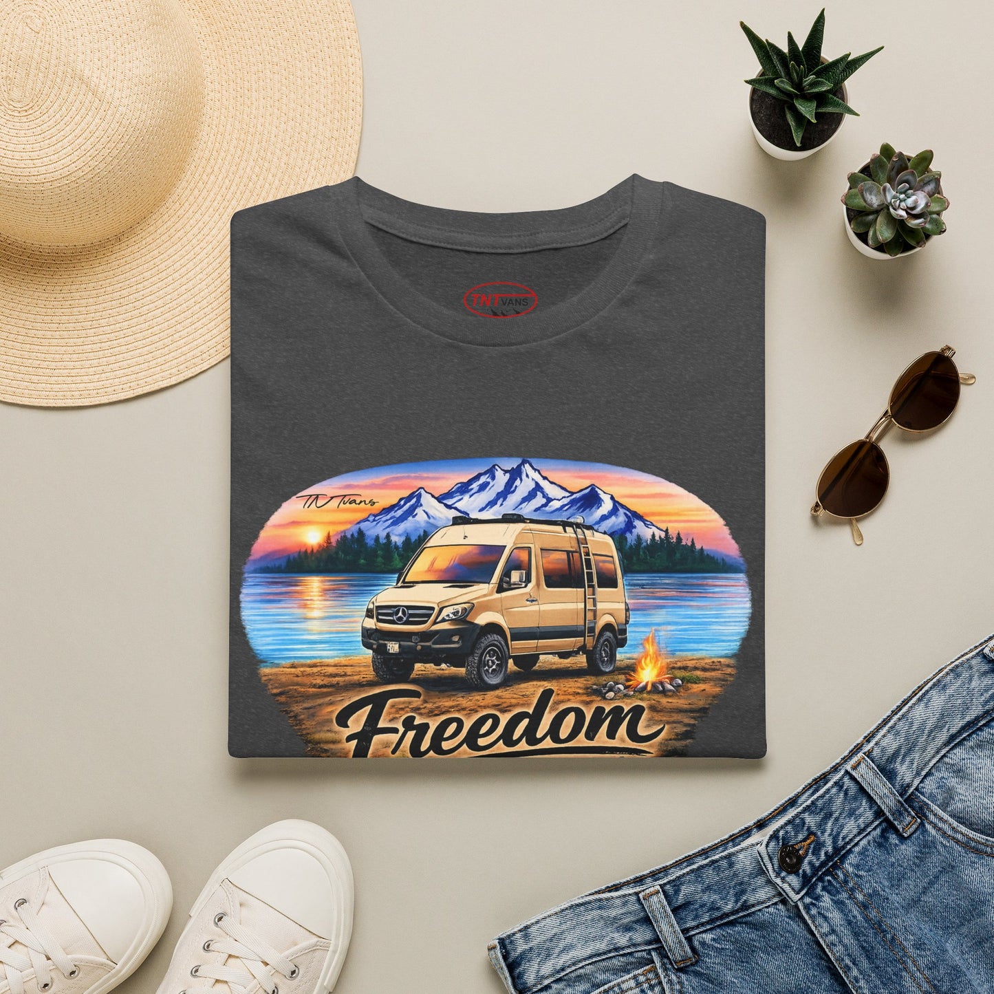 Mercedes Sprinter Van T-Shirt Freedom on Four Wheels