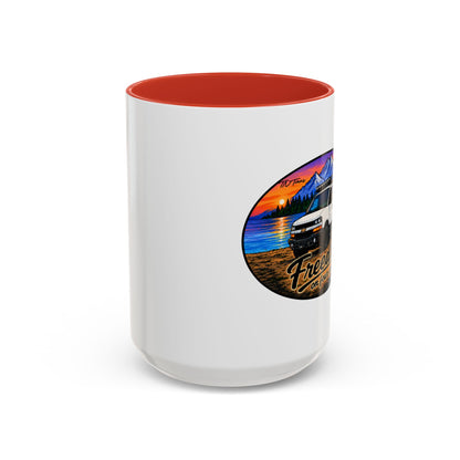 Chevy Express Freedom on Four Wheels Accent Coffee Mug (11, 15oz)