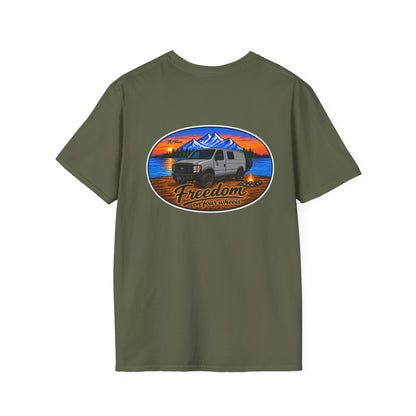 Ford Econoline Freedom on Four Wheels Unisex Softstyle T-Shirt