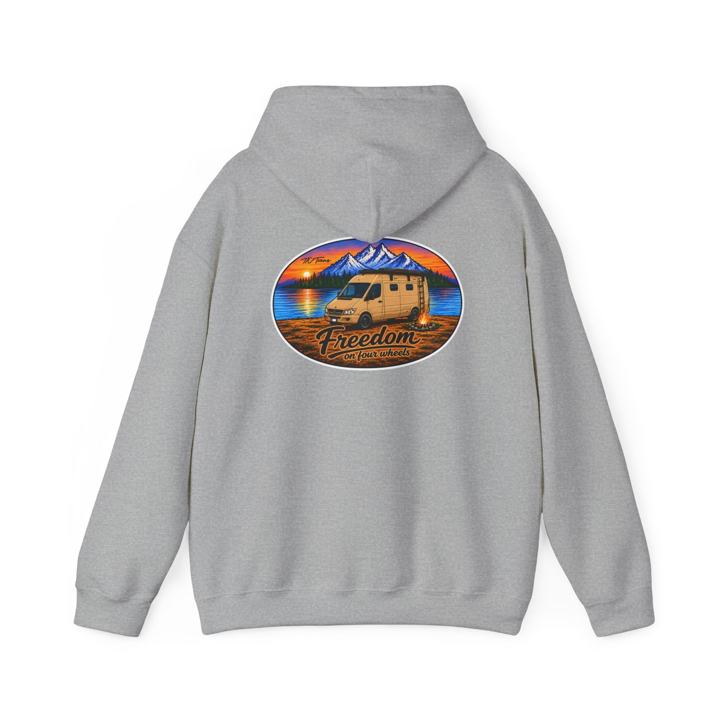 Sprinter T1N Merchandise Van Freedom on Four Wheels Unisex Heavy Blend™ Hooded Sweatshirt