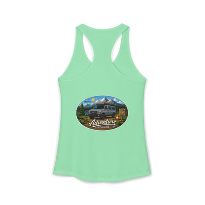 Ford Econoline Merchandise Adventure is Calling Women's Ideal Racerback Tank