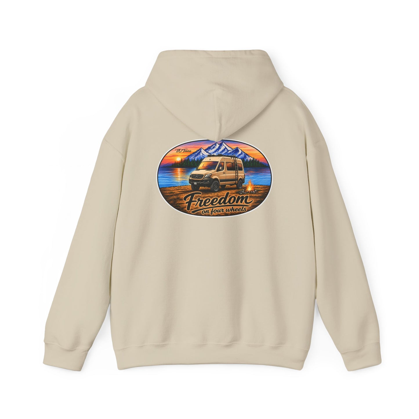 Mercedes Sprinter Merchandise Freedom on Four Wheels Unisex Heavy Blend™ Hooded Sweatshirt