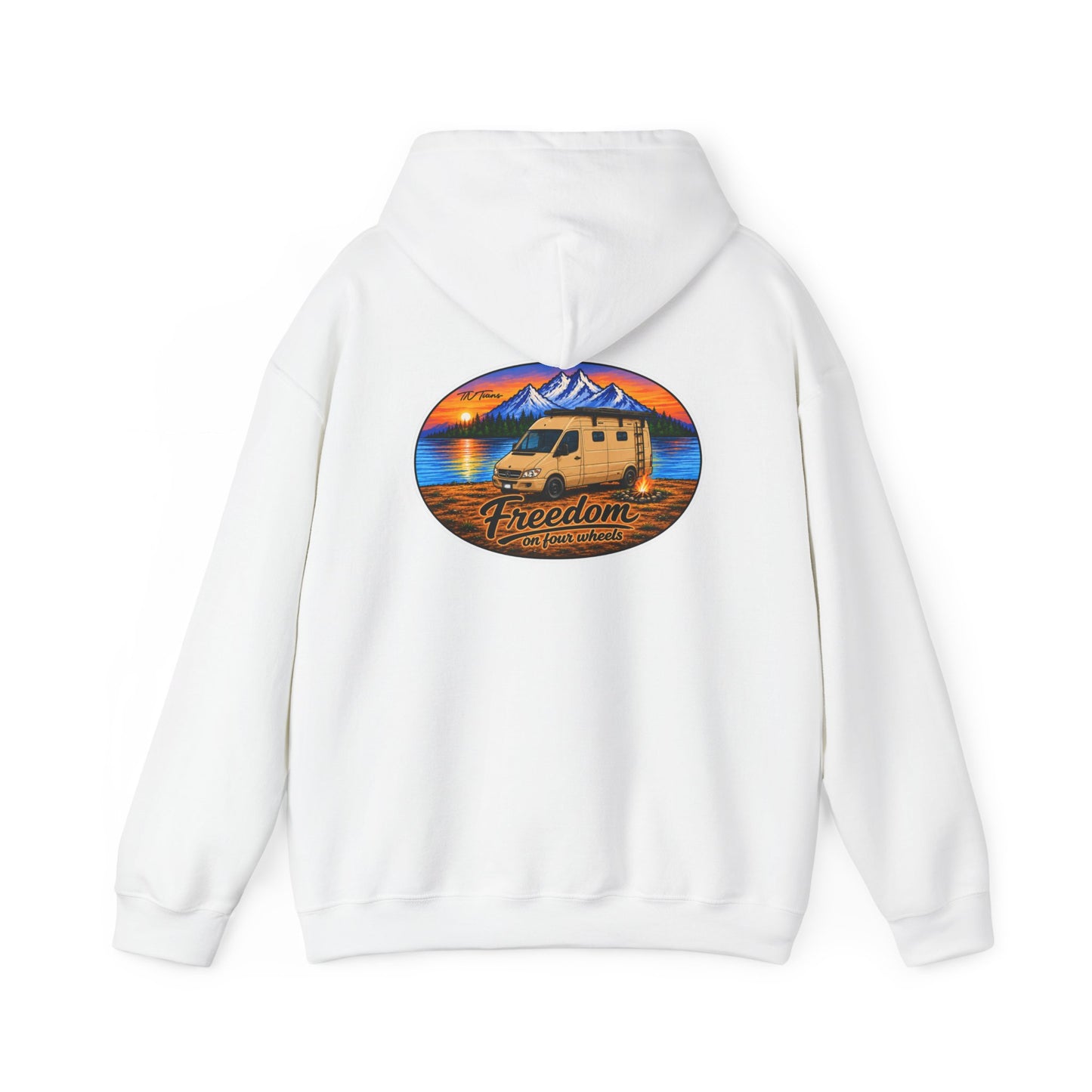Sprinter T1N Merchandise Van Freedom on Four Wheels Unisex Heavy Blend™ Hooded Sweatshirt