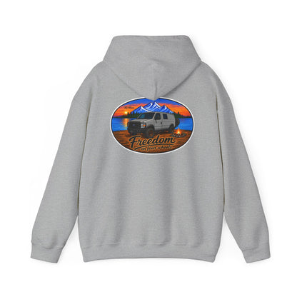 Ford Econoline Merchandise Freedom on Four Wheels Unisex Heavy Blend™ Hooded Sweatshirt