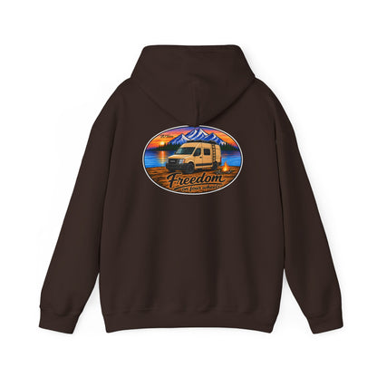 Nissan NV Merchandise Van 2500 3500 Freedom on Four Wheels Unisex Heavy Blend™ Hooded Sweatshirt