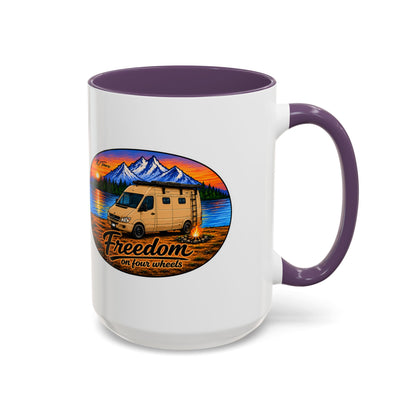 Sprinter T1N Freedom on Four Wheels Accent Coffee Mug (11, 15oz)
