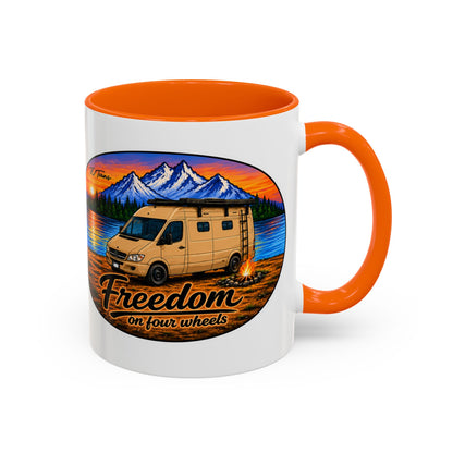 Sprinter T1N Freedom on Four Wheels Accent Coffee Mug (11, 15oz)