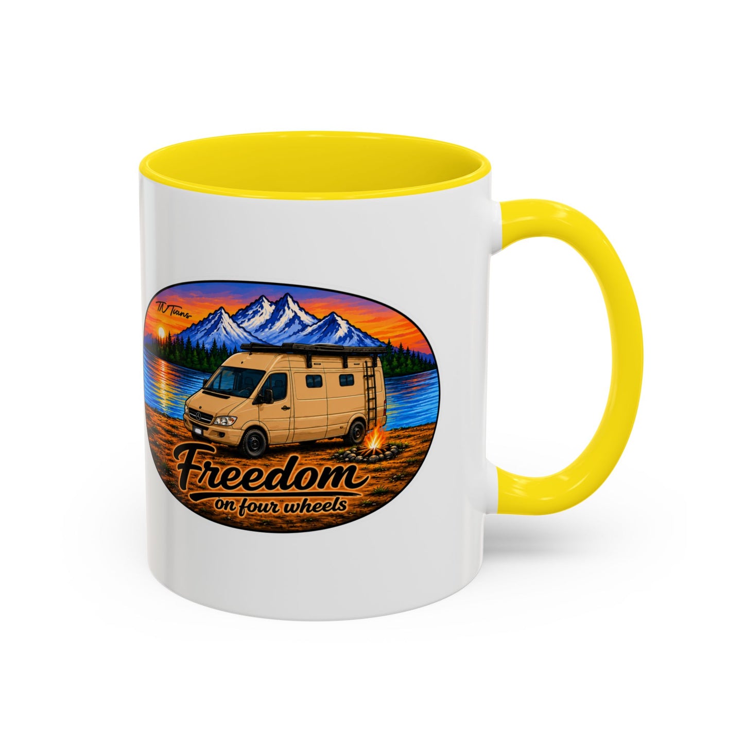Sprinter T1N Freedom on Four Wheels Accent Coffee Mug (11, 15oz)