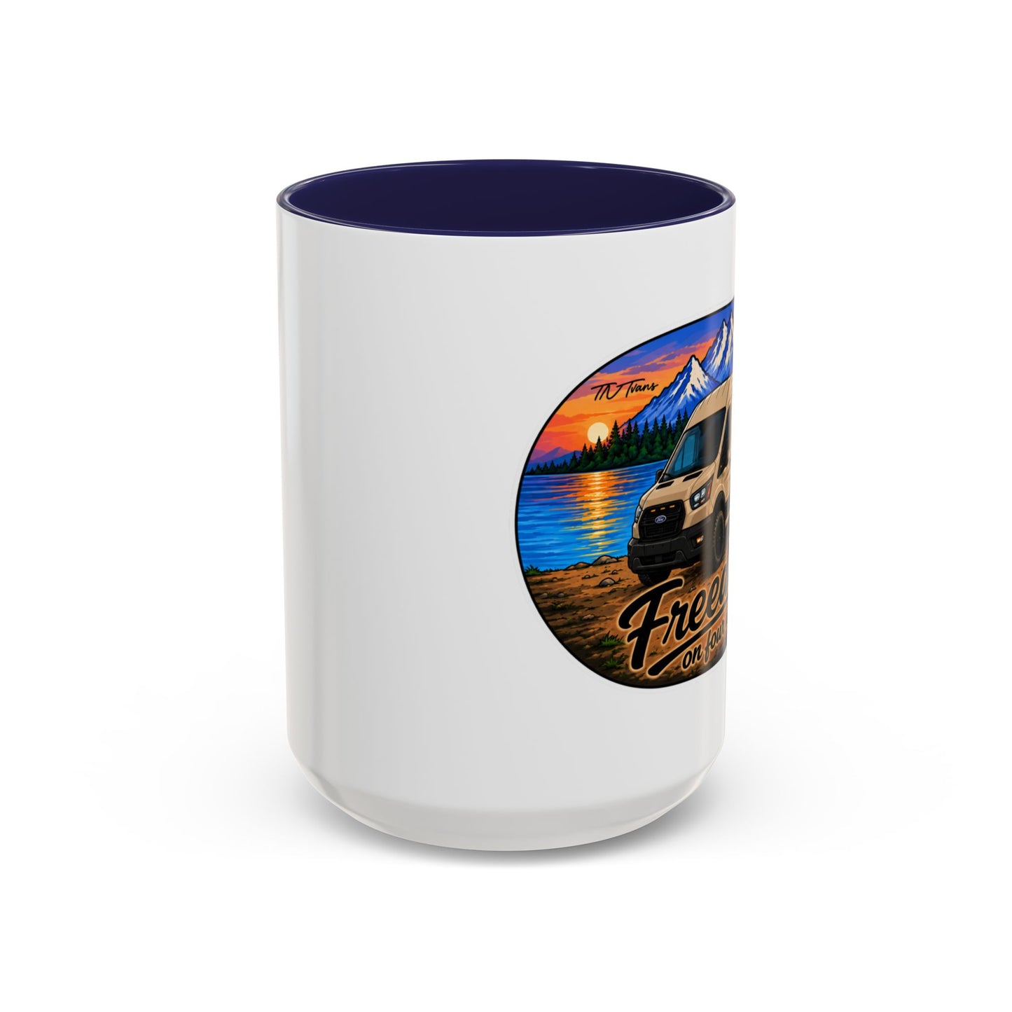 Ford Transit Freedom on Four Wheels Accent Coffee Mug (11, 15oz)