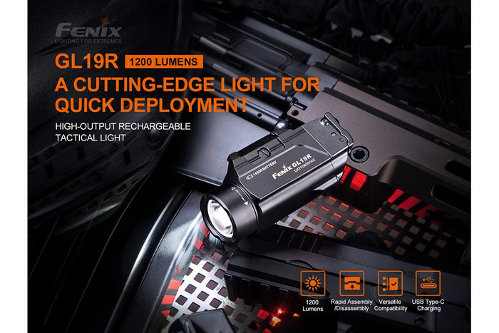 Fenix GL19R Rechargeable Tactical Light - 1200 Lumens