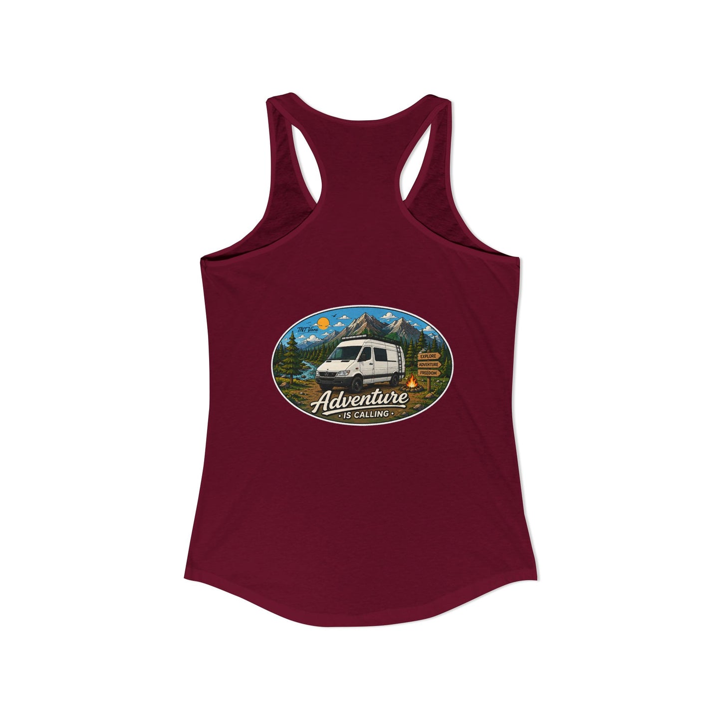 Sprinter T1N Merchandise Adventure is Calling Women's Ideal Racerback Tank