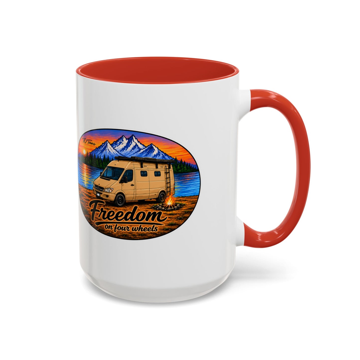 Sprinter T1N Freedom on Four Wheels Accent Coffee Mug (11, 15oz)