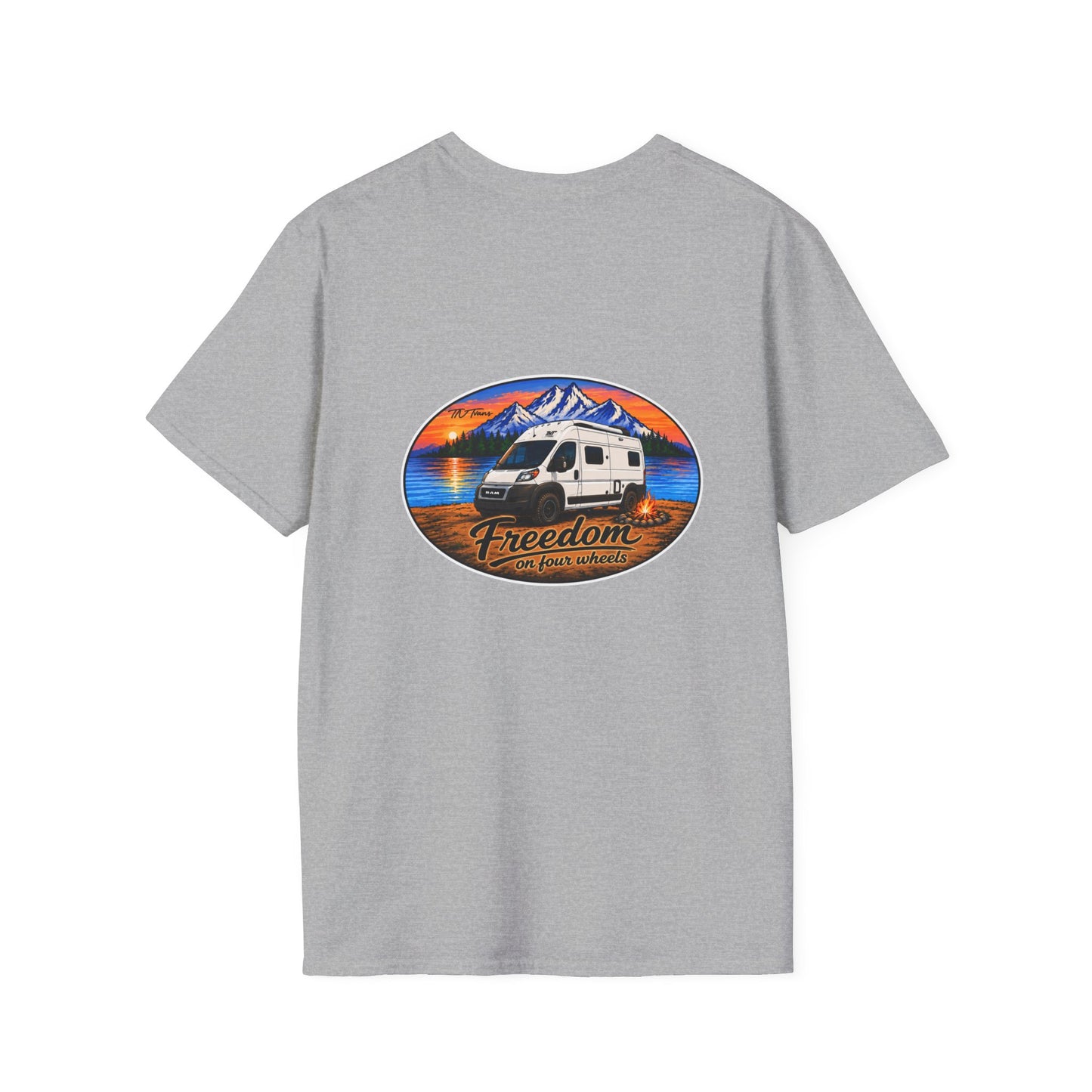 Ram ProMaster Merchandise Freedom on Four Wheels Unisex Softstyle T-Shirt