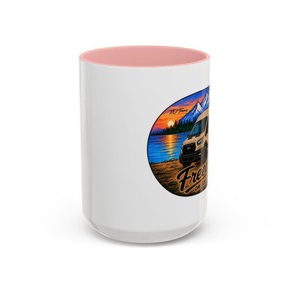 Ford Transit Freedom on Four Wheels Accent Coffee Mug (11, 15oz)