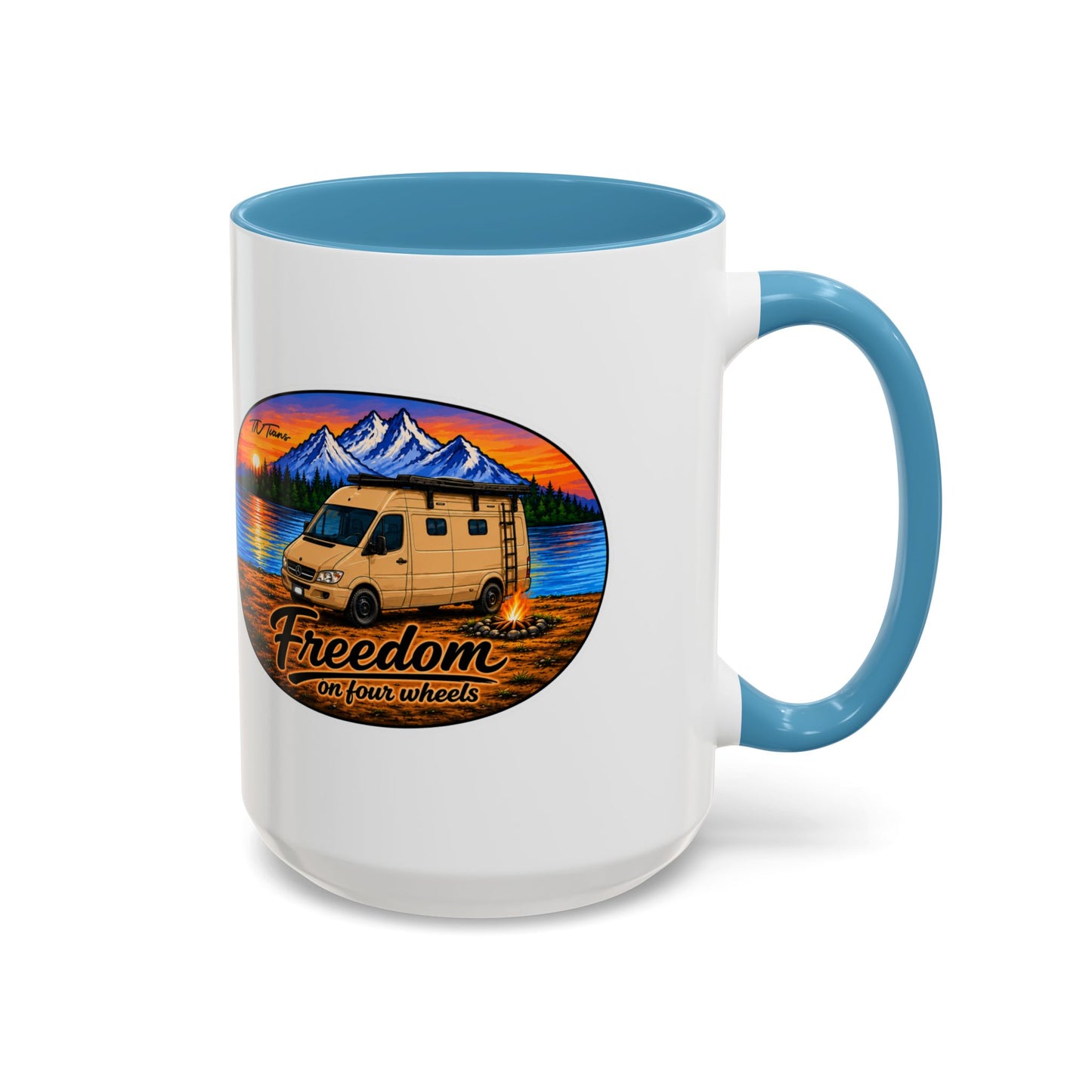 Sprinter T1N Freedom on Four Wheels Accent Coffee Mug (11, 15oz)