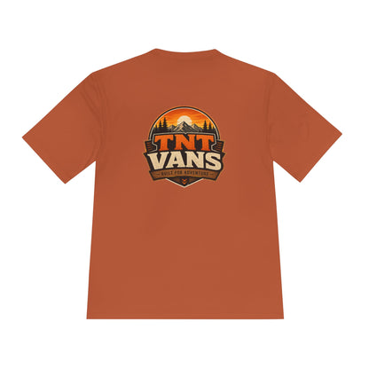 TNTvans Merchandise Built for Adventure Unisex Moisture Wicking Tee