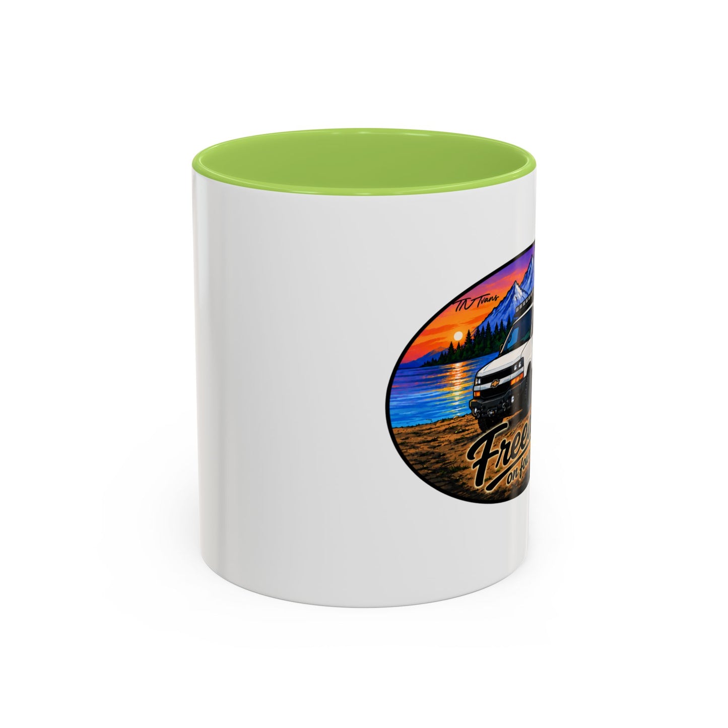 Chevy Express Freedom on Four Wheels Accent Coffee Mug (11, 15oz)
