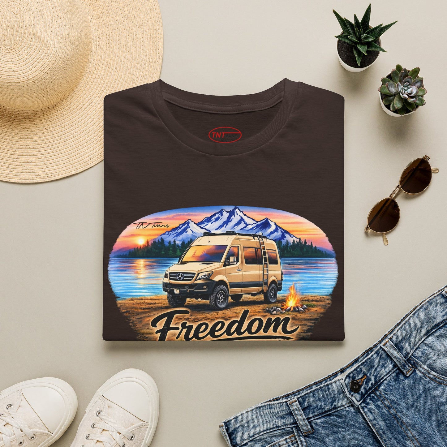 Mercedes Sprinter Van T-Shirt Freedom on Four Wheels