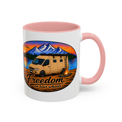 Sprinter T1N Freedom on Four Wheels Accent Coffee Mug (11, 15oz)