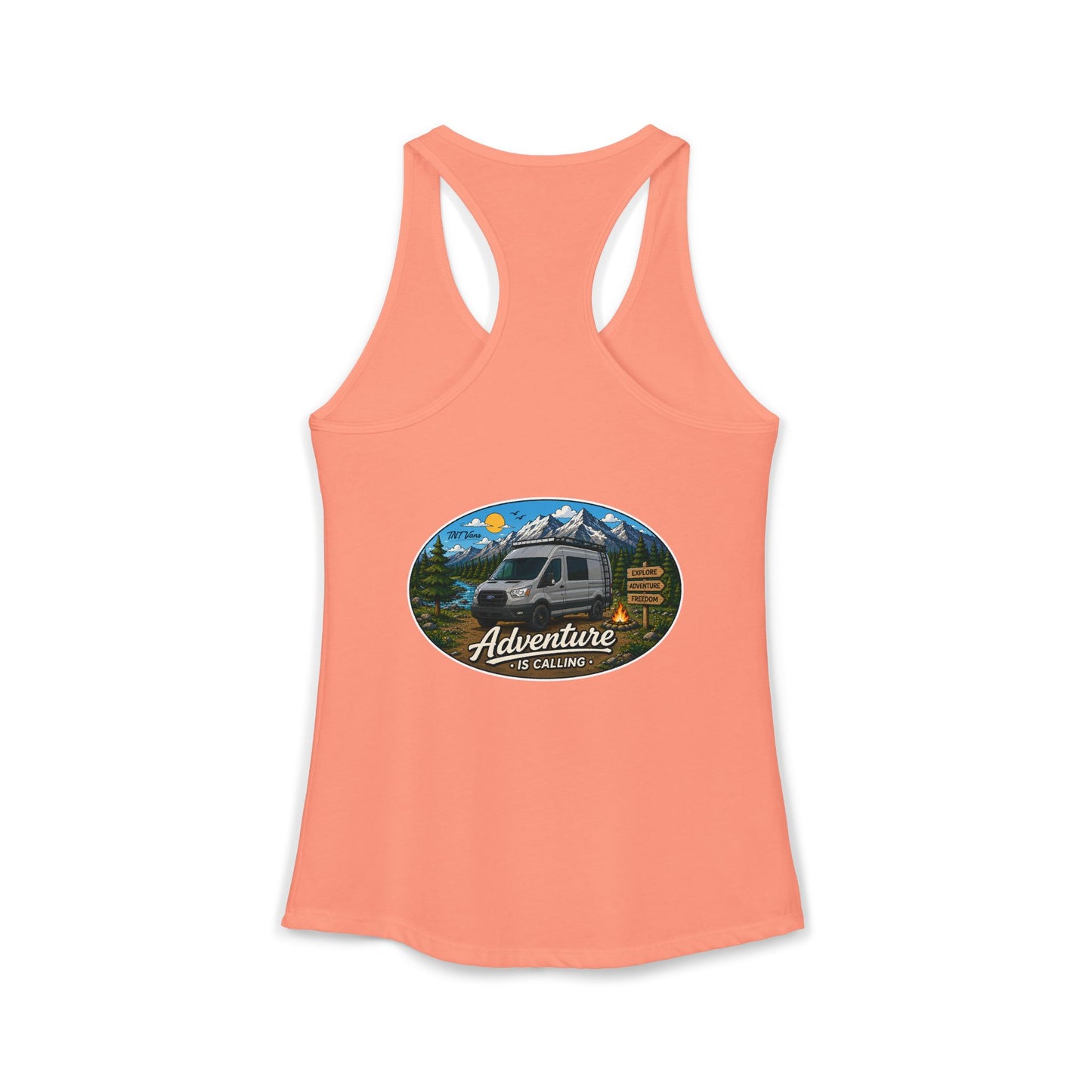Ford Transit Merchandise Adventure is Calling Women's Ideal Racerback Tank
