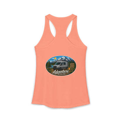 Ford Transit Merchandise Adventure is Calling Women's Ideal Racerback Tank